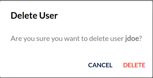 MinIO Console User Management Delete User